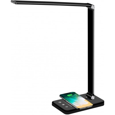 LED Desk Wireless Charging Folding Table Lamp Eye-Protection 8 Brightness Levels Led Study Light ,Touch/Memory/Timer Function