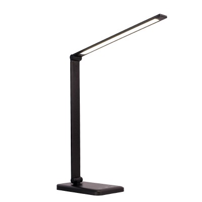 LED Desk Lamp Eye-Caring Table Lamps,Stepless Dimmable Office Lamp with USB Charging Port,Touch/Memory/Timer Function reading